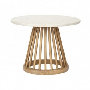 Fan Table Black Birch / Natural Screw 